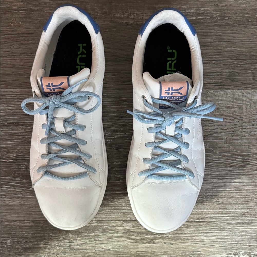 KURU ROAM White and Blue Women's Sneakers